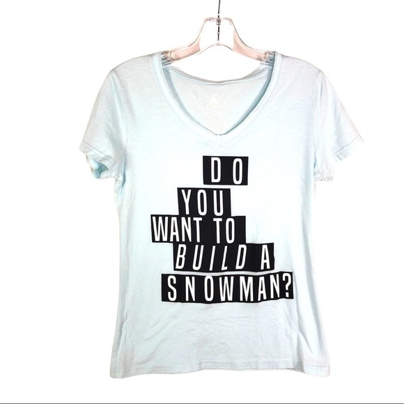 Disney Tops - Disney Frozen Want to build a snowman tee